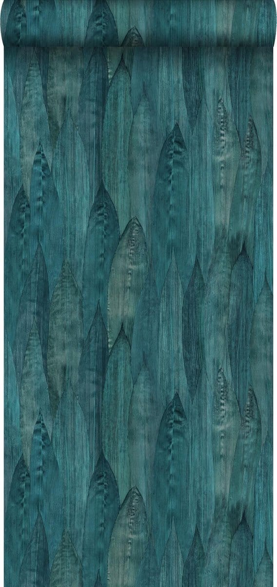 Origin Wallcoverings behang bladeren zeegroen - 53 cm x 10.05 m - 347368