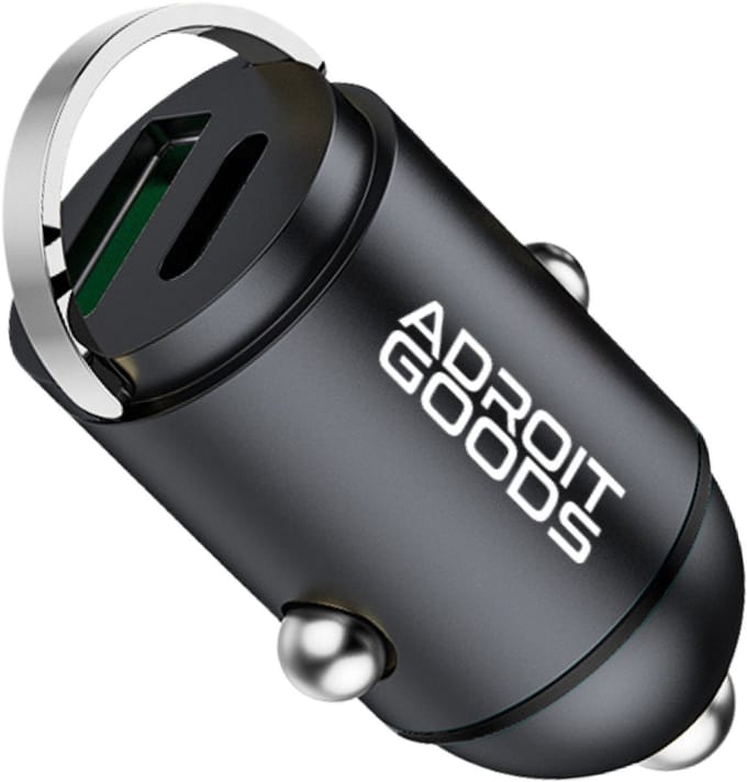 AdroitGoods 33W Autolader USB C & USB A - Compact en Veilig - Auto oplader - 12V / 24V Adapter - Sigarettenaansteker Snellader
