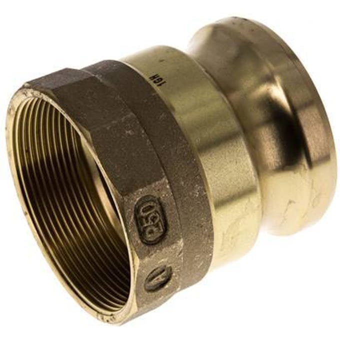 Camlock DN 60 (2 1/2'') Koppeling MessingRp 2 1/2'' met binnendraad Type A MIL-C-27487