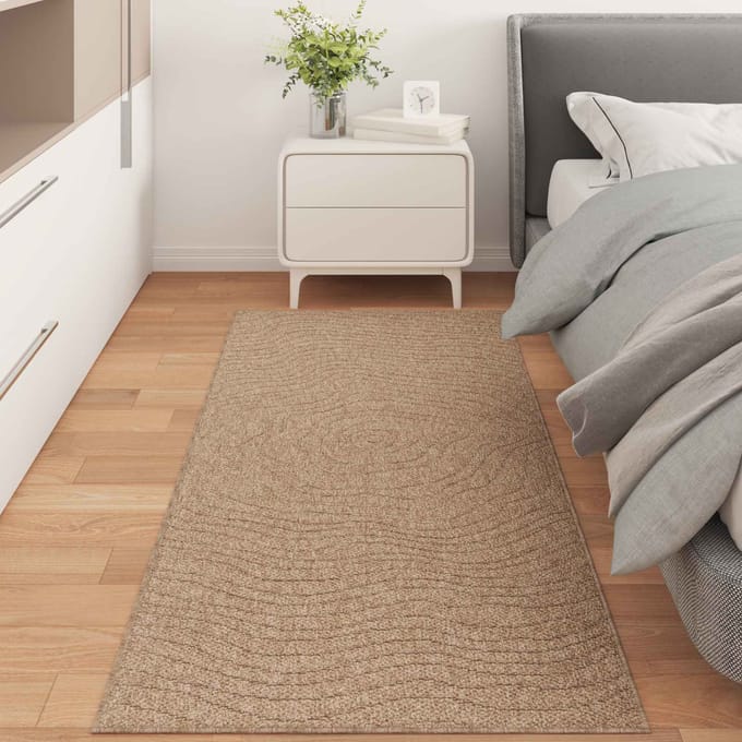 vidaXL - Binnen- - en - buitenkleed - AGIRA - Naturel - 200 - x - 80 - cm - Polyester