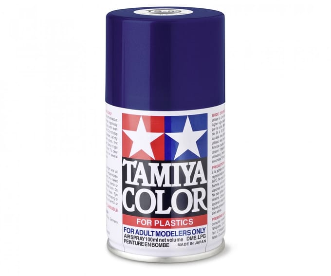 Tamiya Hobbyverf Acrylverf - TS-53 Deep Blue - Metallic - Gloss - Acryl Spray - Verf spuitbus - 100 ml