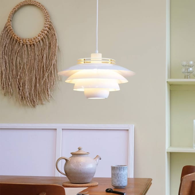 Dyberg Larsen Hanglamp Ejka 38 X 20 Cm E27 Staal 60w Matwit