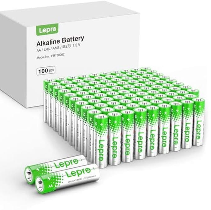 AA Alkalinebatterijen 100 Pack - Duurzaam en Lekvrij