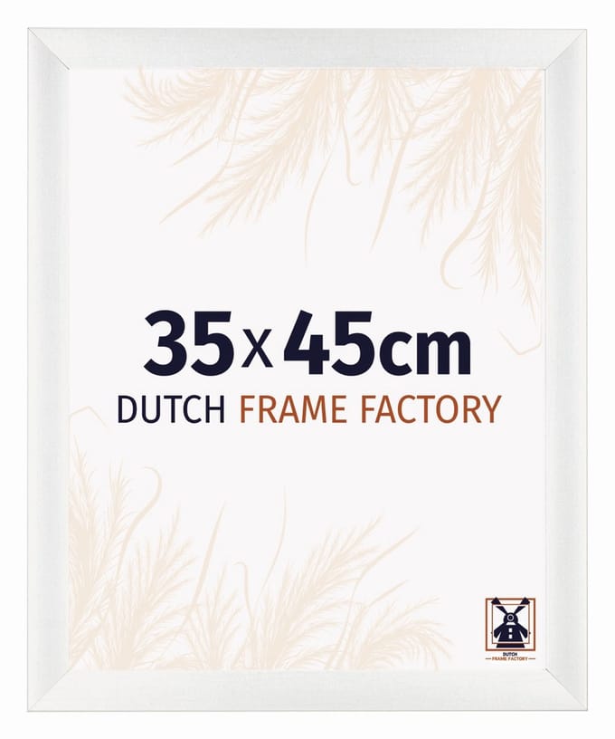 Fotolijst 35x45 cm - MDF - Wit Geveegd - Praag
