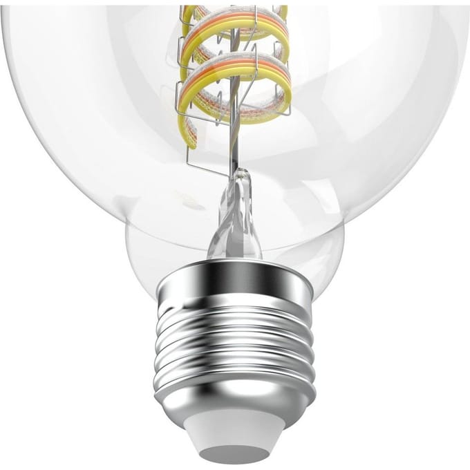 Hama Smart LED Filament E27 G95, WLAN, Matter, 4,9 W, RGBW