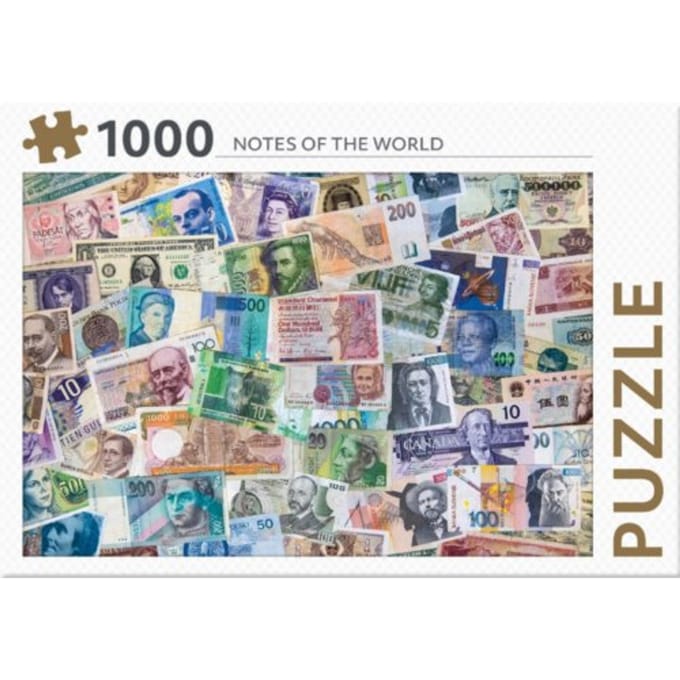 Rebo legpuzzel - 1000 st - Notes of the world - Premium Quality