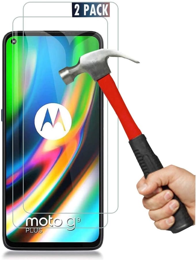 Screenprotector geschikt voor Moto G9 Plus Screenprotector / Moto G9 Plus glazen tempered glass - 2 pack
