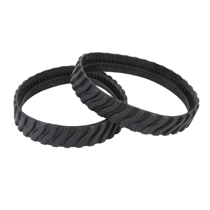 2 Pièces Chenille de Pneu de Nettoyeur de Piscine Caoutchouc Robuste de Rechange pour MX6 MX6 Elite MX8 MX8 black