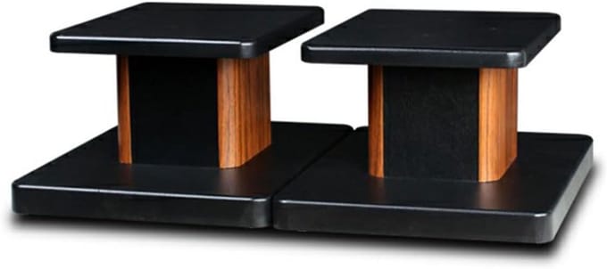 Luidsprekerstandaards - Vloerstandaards - Verbeterd Geluid - Massief Hout - 80 cm Hoog - Houtnerf