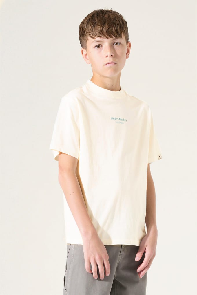 GARCIA Jongens Print T-shirt Wit Korte mouw