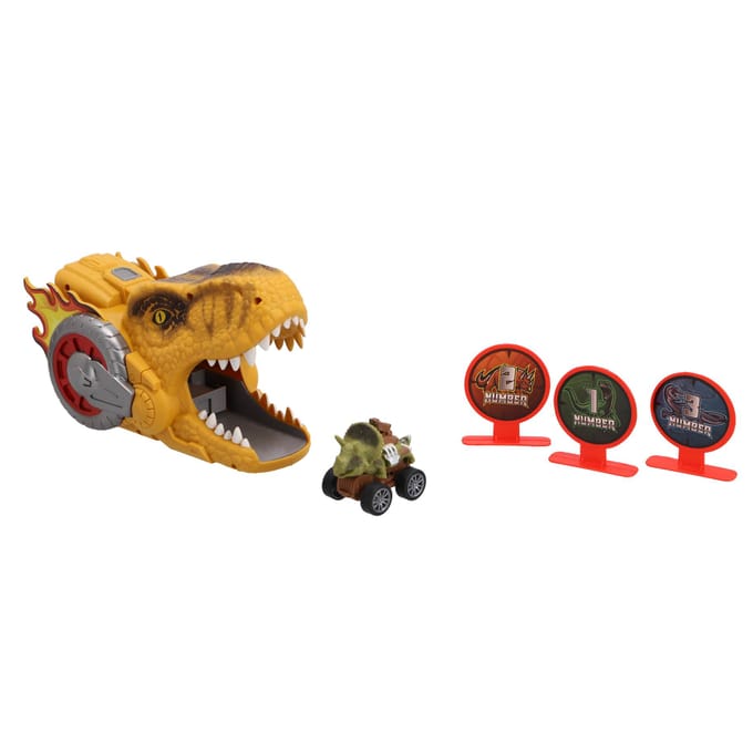 Dino afschiet auto speelset