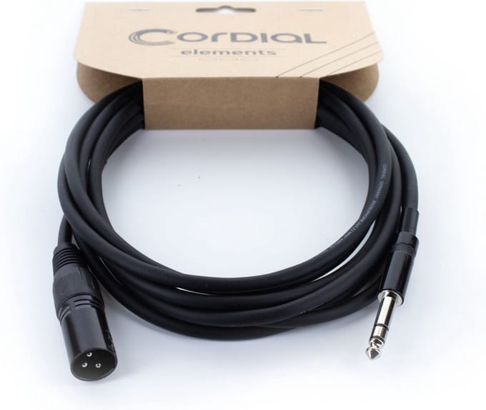 Cordial EM 1 MV Microkabel 1 m - Microfoonkabel