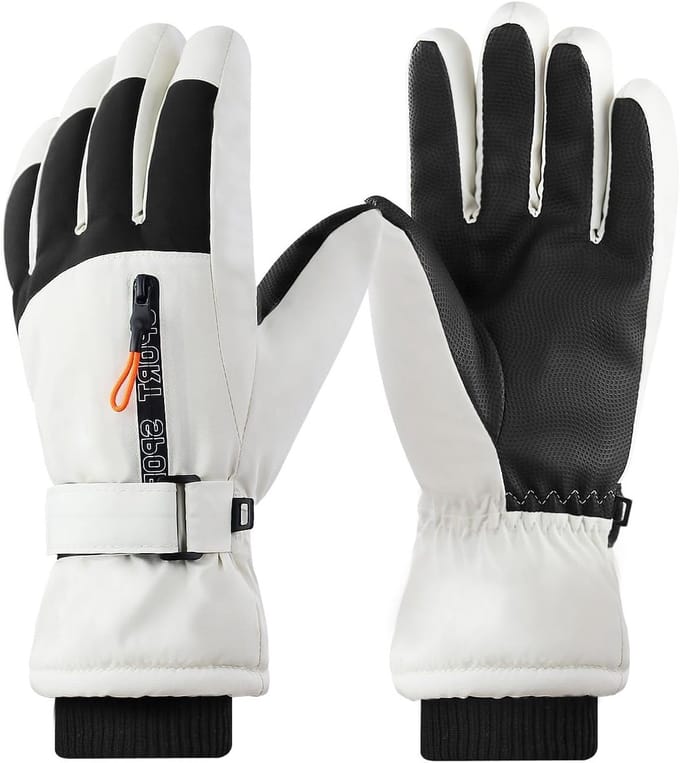 Winter Ski Handschoenen voor Mannen, Winddichte Waterdichte Warmte Handschoe