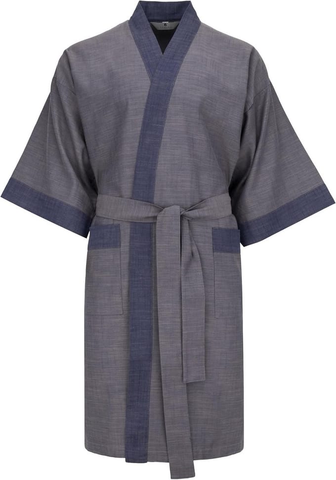 Luxe Heren Kimono Badjas 100% Katoen - Comfortabele Morgenjas