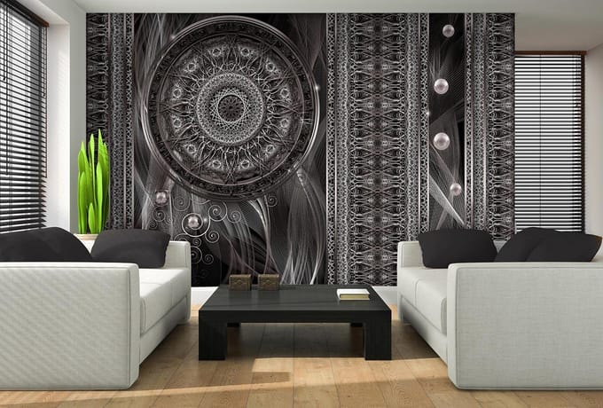Luxury Abstract Pattern Spheres Photo Wallcovering