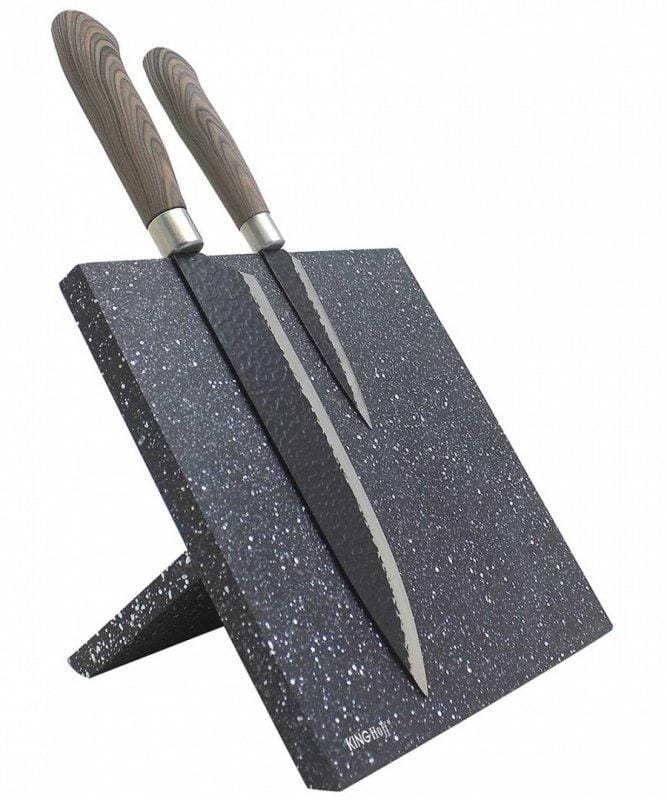 Kinghoff - Magnetisch Messenblok - Zwart - Marmereffect