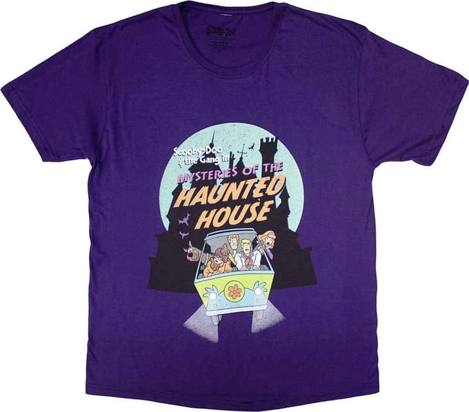 Scooby-Doo - Haunted House Heren T-shirt - M - Paars