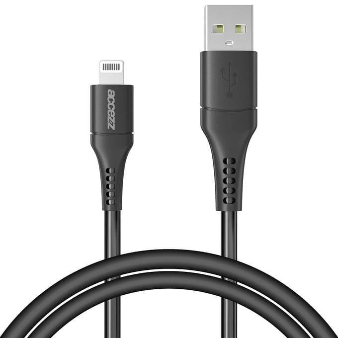 Accezz geschikt voor Lightning naar USB kabel - MFi certificering - 1 meter - Zwart
