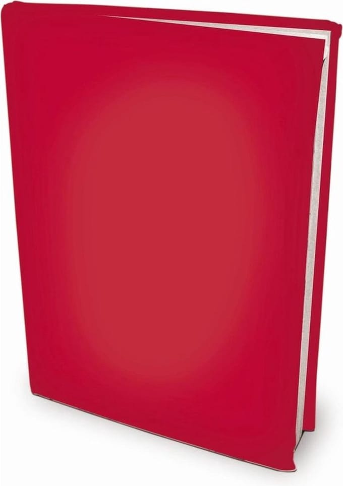 Rekbare boekenkaften A4 - Rood - 3 stuks