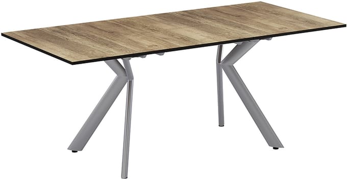 Vicco Eettafel Trill, Eiken rustiek/Grijs, 140-190 x 90 cm uitschuifbaar