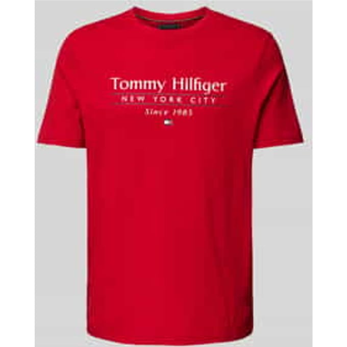 T-shirt met labelprint