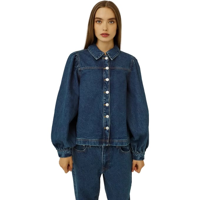 Denim overhemd voor dames Norr Ninni