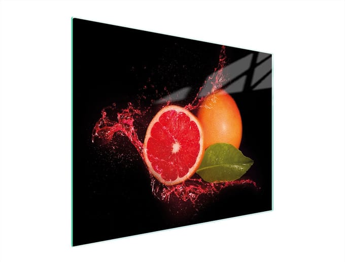 TMK ArtDeko - Snijplank - 52x40 cm - Grapefruit - Glas - Antibacterieel