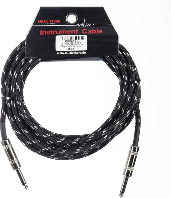 MUSIC STORE Instrumentkabel vintage 6 m - Instrumentenkabel