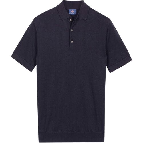 Baileys Polo Subtle Faux-Uni Short Sleeve Single Knit Navy / male