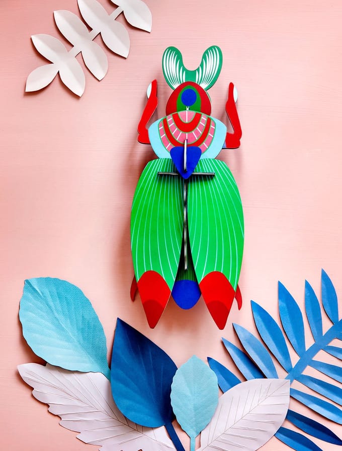 Studio ROOF | 3D Wanddecoratie | Giant Scarab Beetle