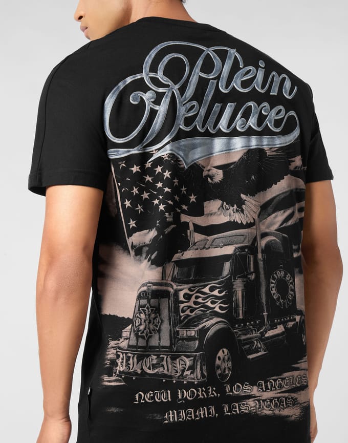 Round Neck T-Shirt Truck Gothic Plein