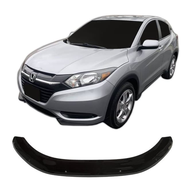 Déflecteur de Capot - SCOUTT - Honda HRV 2016-2021 - Plastique ABS - Installation Facile - Noir noir