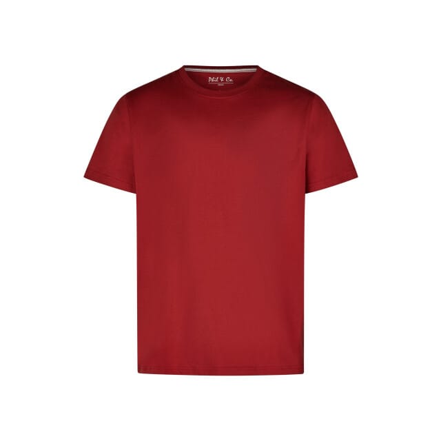 Phil & Co Heren Shortama Korte Pyjama Set Rood Gestreept - Maat XL