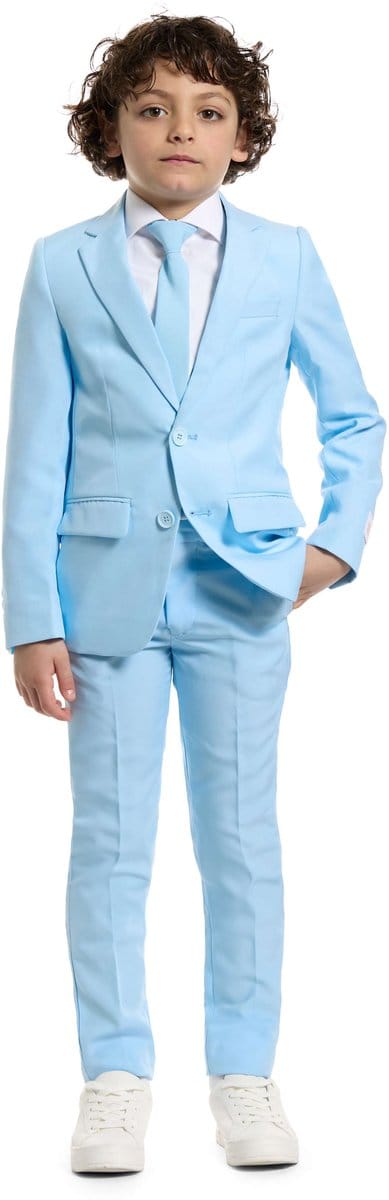OppoSuits Cool Blue - Jongens Pak - Carnavalskleding - Feest - Maat EU92/98