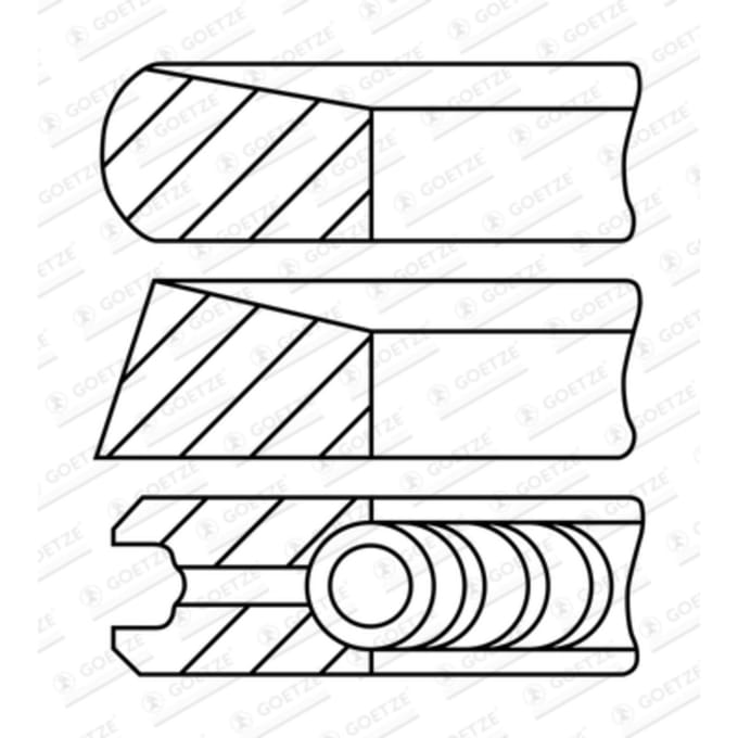 Goetze Engine Zuigerveren set GOETZE 08-448600-00