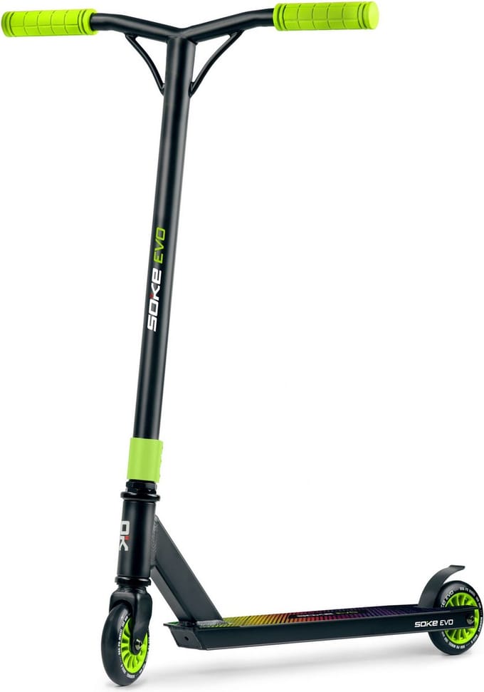 Soke EVO Stuntstep – Neon Green – De perfecte start voor elke Rider