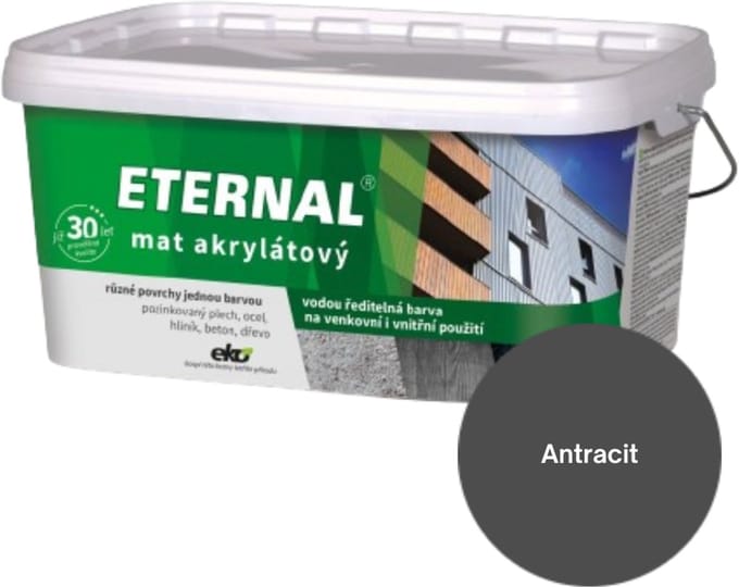 Eternal MAT Acryl 2,8 kg, 04 Antraciet (RAL 7016)