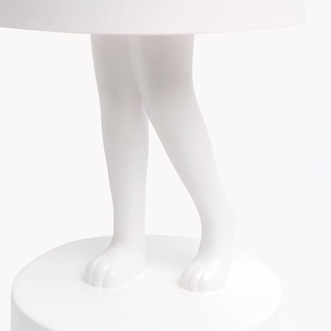 KARE LED-batterijlamp Animal Rabbit, wit, IP54, 29 cm