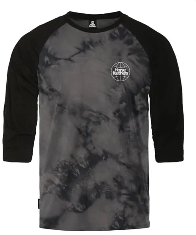 Horsefeathers Global Raglan T-shirt (zwart/tie-dye) - XXL