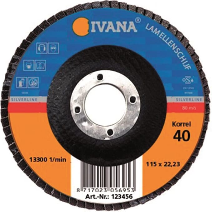 Ivana Lamellenschijf Korrel 40 SMT 125x22.2mm