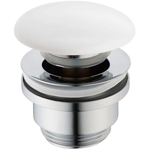 Kronenbach Pop Up Drain Valve round, short, ceramic cover 41.321.700.1000