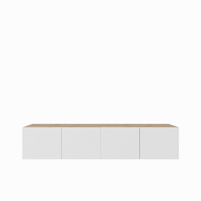 TV-kast Nicole 200 (2x100) cm (artisan + wit)