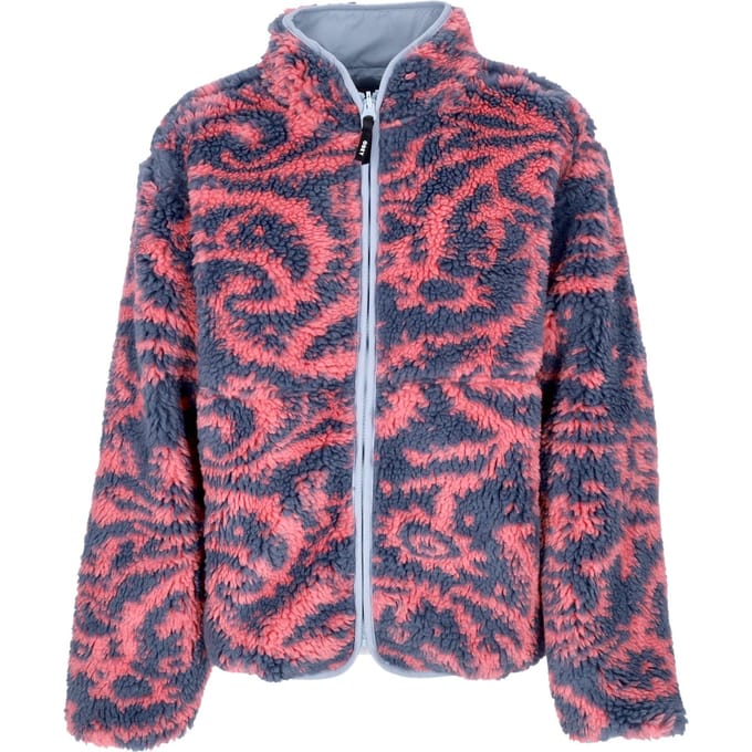 Teddybeer Aiden Sherpa damesjack omkeerbaar zoet koraal multi
