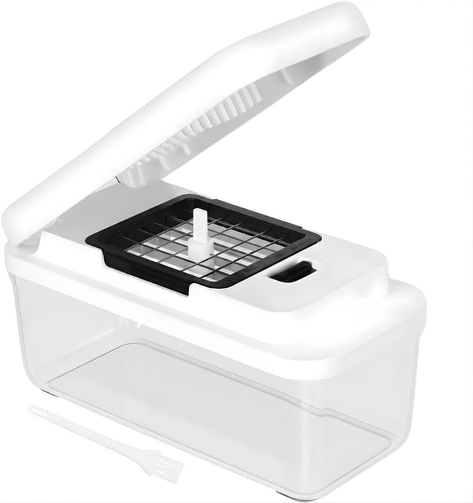 KAD® Mandoline - Handmatige Groentesnijder - Multi Groentesnijder Handmatig - Wit - 24cm x 11cm x 11cm