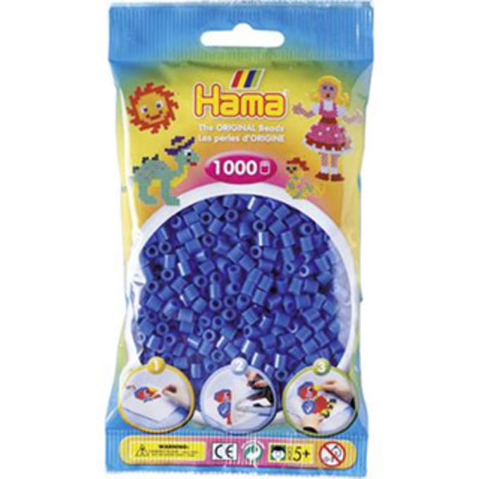 Hama Kralen 1000st nr. 9 lichtblauw Strijkkralen & -parels