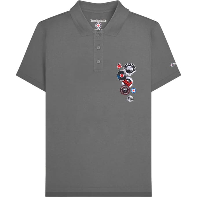 Lambretta Heren Badge Poloshirt (Iron)