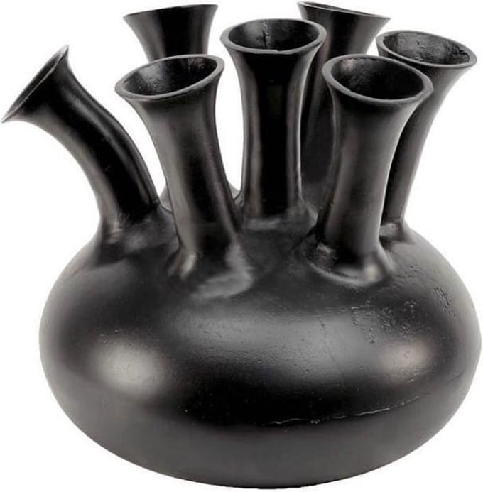 Colmore Toetervaas - Tulpenvaas - Zwart - Ø40 x H38 cm