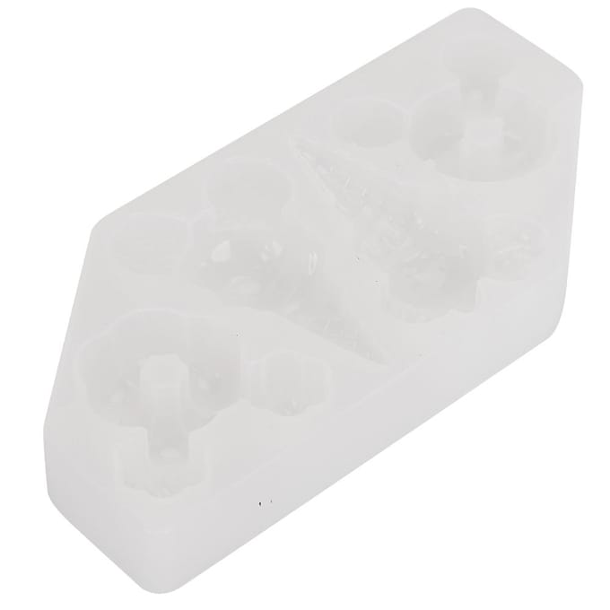 Siliconen Herbruikbare IJs DIY Vorm Draagbare Donut Maakvorm Accessoires white