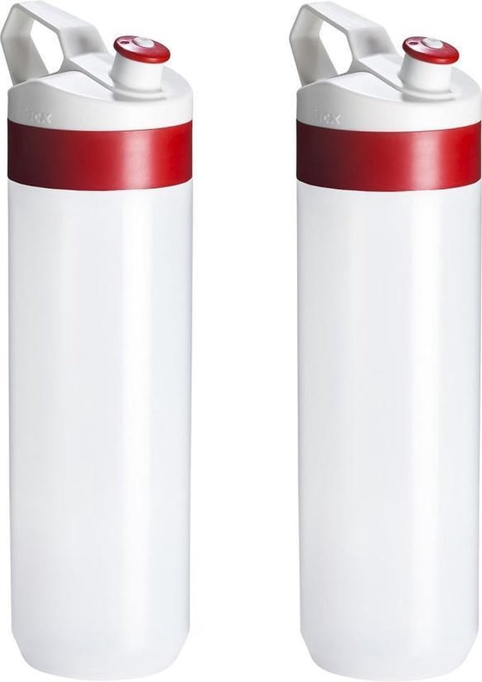 Tacx Bidon Fuse rood 2 stuks   - waterfles - sportbidon -