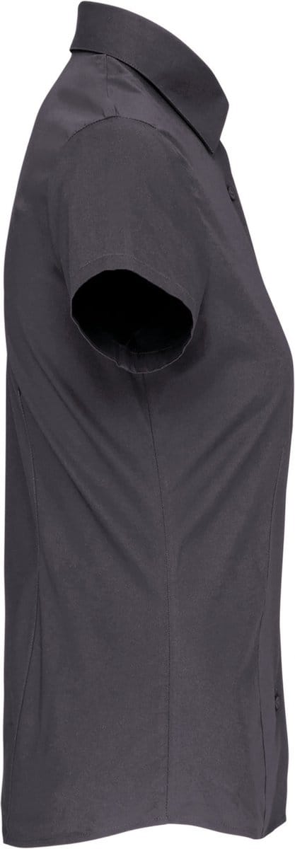 Kariban Dames stretch blouse korte mouwen K532 - Zinc - M